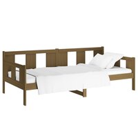 Slaapbank massief grenenhout honingbruin 90x190 cm 3