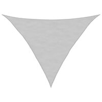 Zonnezeil 3x3x4,24 m 100% polyester oxford lichtgrijs 2