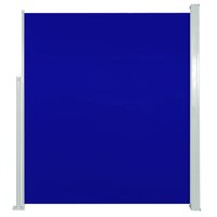 Wind-/zonnescherm uittrekbaar 160x300 cm blauw  2