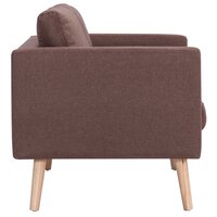 Driezitsbank stof bruin 5