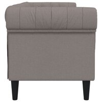 Driezitsbank Chesterfield-stijl stof taupe 5