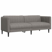 Driezitsbank stof taupe 2