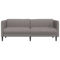 Driezitsbank stof taupe 4