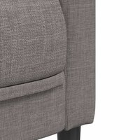 Driezitsbank stof taupe 7