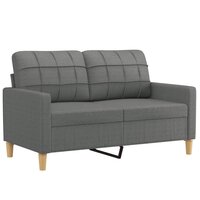 Tweezitsbank 120 cm stof donkergrijs 2