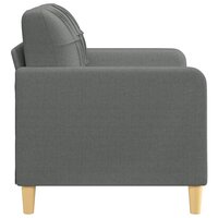 Tweezitsbank 120 cm stof donkergrijs 4