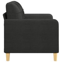 Tweezitsbank 120 cm stof zwart 4