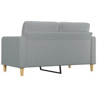 Tweezitsbank 140 cm stof lichtgrijs 5