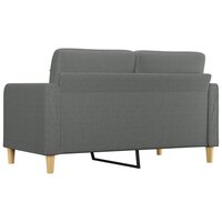 Tweezitsbank 140 cm stof donkergrijs 5