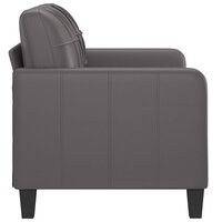 Tweezitsbank 120 cm kunstleer grijs 4