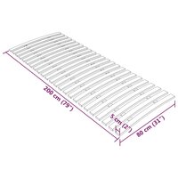 Lattenbodem met 24 latten 80x200 cm 7