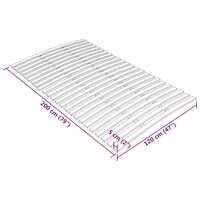 Lattenbodem met 24 latten 120x200 cm 7