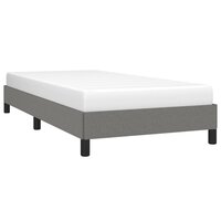 Bedframe zonder matras 100x200 cm stof donkergrijs 3