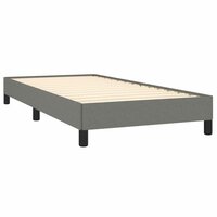 Bedframe zonder matras 100x200 cm stof donkergrijs 4
