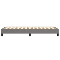 Bedframe zonder matras 100x200 cm stof donkergrijs 6