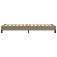 Bedframe zonder matras 100x200 cm stof taupe 6