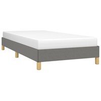 Bedframe zonder matras 100x200 cm stof donkergrijs 3