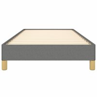 Bedframe zonder matras 100x200 cm stof donkergrijs 5