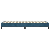 Bedframe zonder matras 80x200 cm fluweel donkerblauw 6