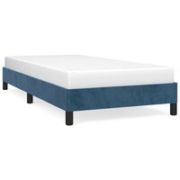 Bedframe zonder matras 90x190 cm fluweel donkerblauw 2