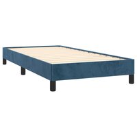 Bedframe zonder matras 90x190 cm fluweel donkerblauw 3