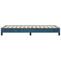 Bedframe zonder matras 90x190 cm fluweel donkerblauw 6