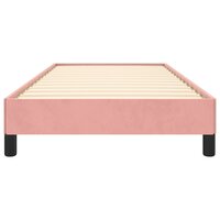 Bedframe fluweel roze 100x200 cm 5