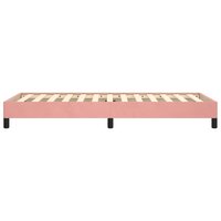 Bedframe fluweel roze 100x200 cm 6