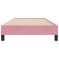 Bedframe zonder matras 80x220 cm fluweel roze 5