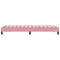 Bedframe zonder matras 80x220 cm fluweel roze 6