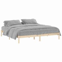 Bedframe zonder matras massief grenenhout 193x203 cm kingsize 2