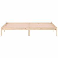 Bedframe zonder matras massief grenenhout 193x203 cm kingsize 5
