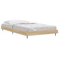 Bedframe zonder matras hout sonoma eikenkleurig 100x200 cm 4