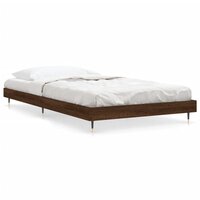Bedframe zonder matras bewerkt hout bruin eikenkleur 100x200 cm 2