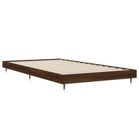 Bedframe zonder matras bewerkt hout bruin eikenkleur 100x200 cm 5