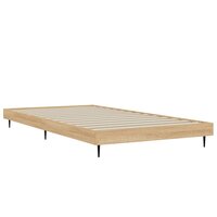 Bedframe zonder matras hout sonoma eikenkleurig 100x200 cm 5