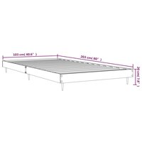 Bedframe zonder matras hout sonoma eikenkleurig 100x200 cm 9
