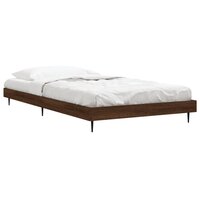 Bedframe zonder matras bewerkt hout bruin eikenkleur 100x200 cm 3