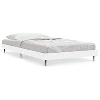 Bedframe bewerkt hout wit 90x200 cm 2