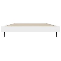 Bedframe bewerkt hout wit 90x200 cm 6