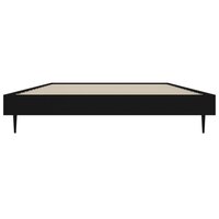 Bedframe bewerkt hout zwart 90x200 cm 6
