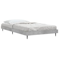 Bedframe bewerkt hout betongrijs 90x200 cm 3