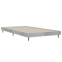 Bedframe bewerkt hout betongrijs 90x200 cm 5