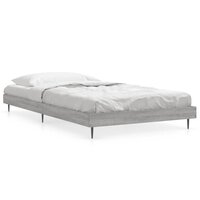Bedframe bewerkt hout grijs sonoma eikenkleurig 90x200 cm 2