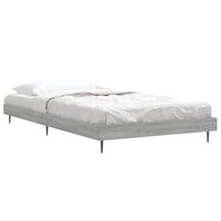 Bedframe bewerkt hout grijs sonoma eikenkleurig 90x200 cm 3