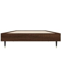 Bedframe zonder matras bewerkt hout bruin eikenkleur 75x190 cm 6