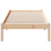Bedframe extra lang zonder matras massief grenenhout 80x220 cm 4