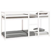 Stapelbed 80x200 cm massief grenenhout wit 2