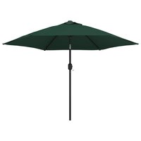 Zweefparasol met LED 3,5 m groen 2