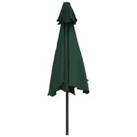 Zweefparasol met LED 3,5 m groen 6